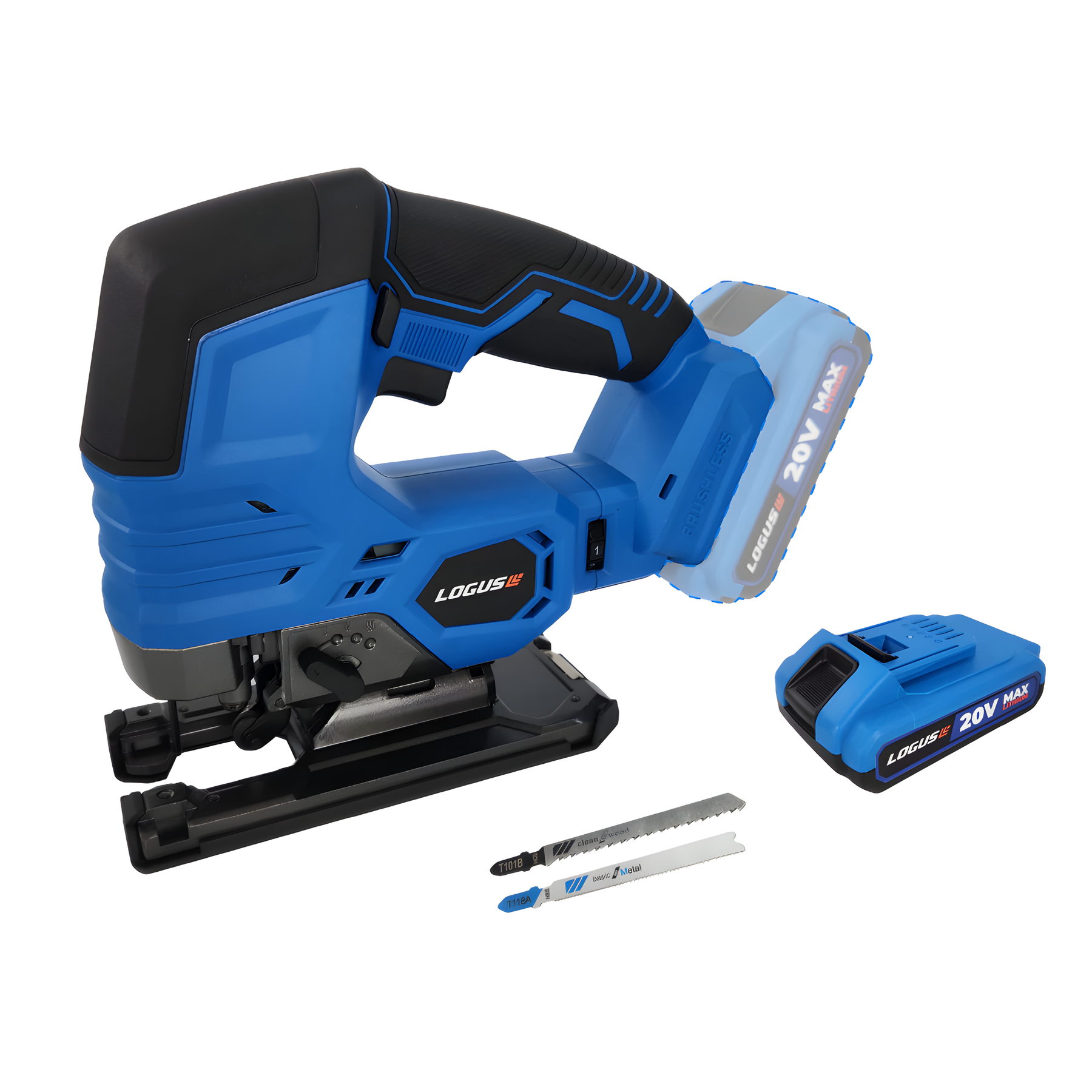Sierra Caladora Brushless 20V Logus con bateria 3000rpm